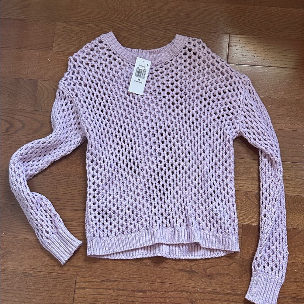 H&M Lilac Open-Knit Women's Sweater